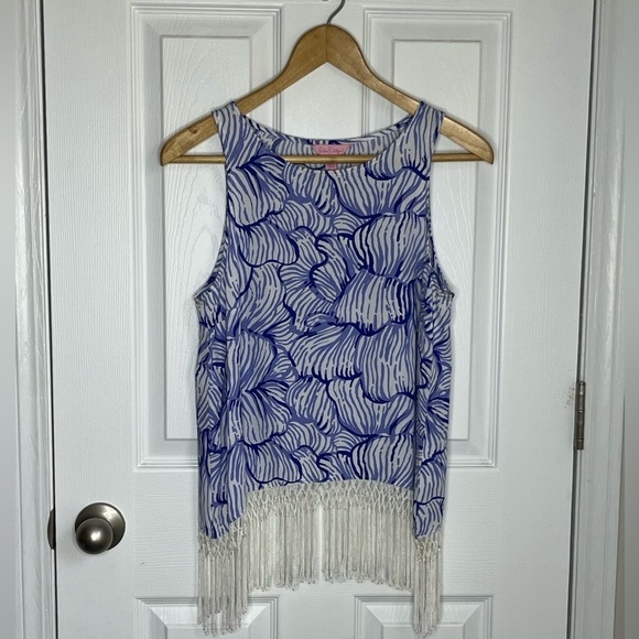 Lilly Pulitzer Sonya Fringe Top - Picture 2 of 5